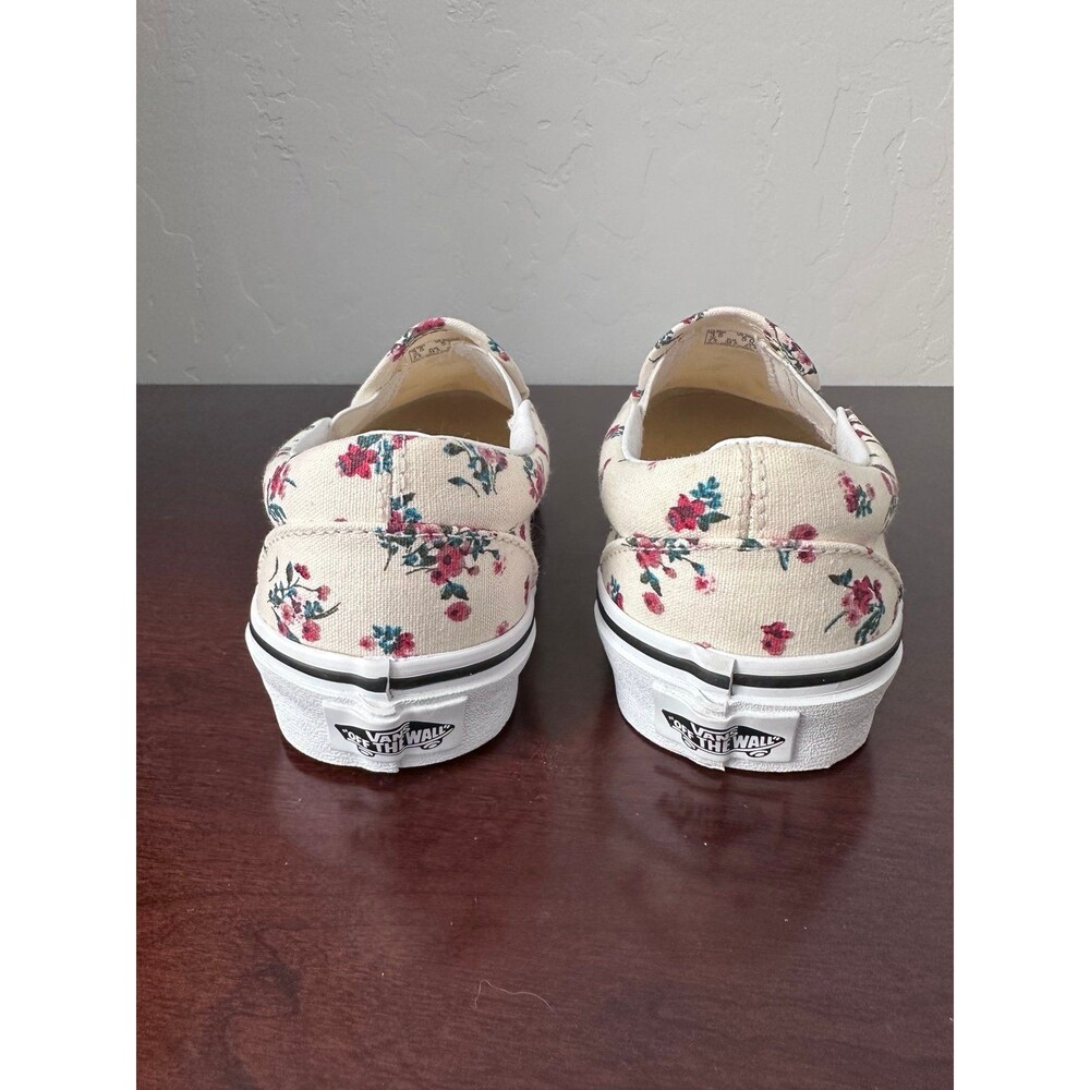Vans Classic Slip On Ditsy Floral Womens 5 Cream Rose Canvas Shoes Discontinued - Picture 5 of 12